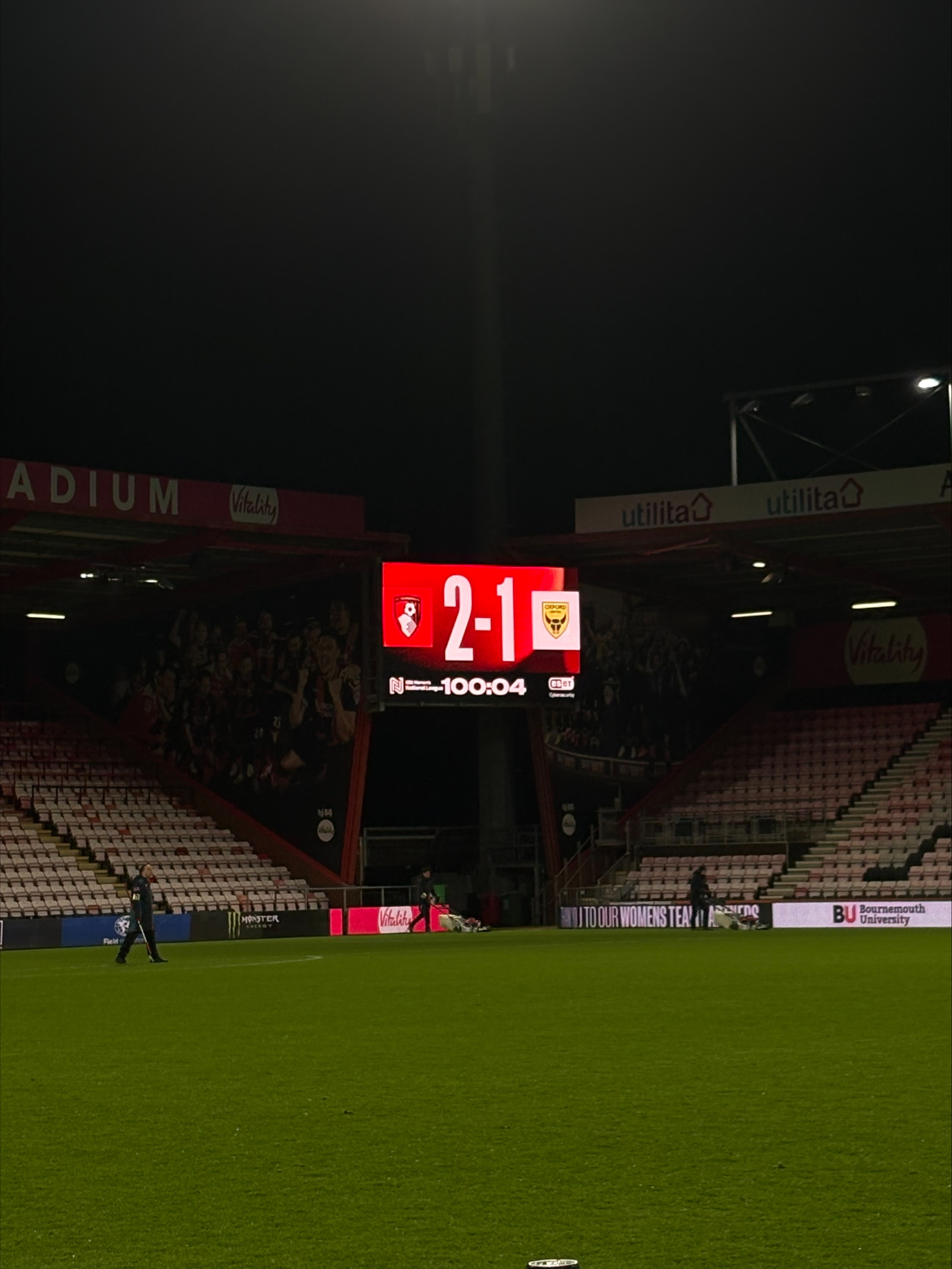 AFC Bournemouth Women vs Oxford United Women Match Report